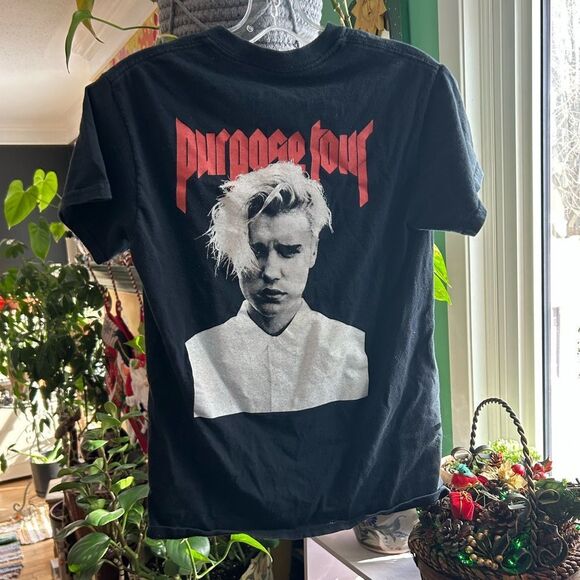 Justin Bieber Forever Purpose Tour T Shirt Merch Size Small Black - Picture 10 of 10